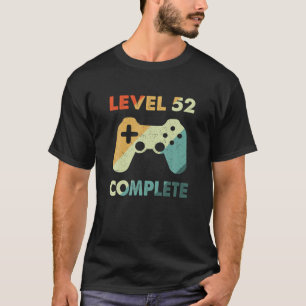 Camiseta Nivel 52 Jugador De Vídeo Completo - 52ª Anive Bod