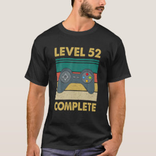 Camiseta Nivel 52 Jugador De Vídeo Completo - 52ª Anive Bod