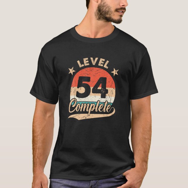 Camiseta Nivel 54 Retro Completo 54º Aniversario Del Boda D (Anverso)