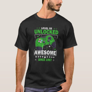 Camiseta Nivel 55 Desbloqueados Impresionantes Videojuegos