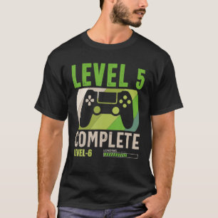 Camiseta Nivel 5 Completo Gracioso 5º Aniversario Boda