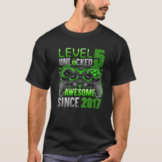 Camiseta Nivel 5 Desbloqueado Impresionante Desde 2017 5º C