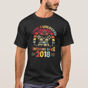 Camiseta Nivel 5 Desbloqueado Impresionante Desde 2018 Juga