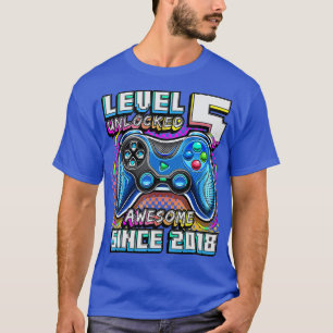 Camiseta Nivel 5 Desbloqueado Impresionante Video Juego 201