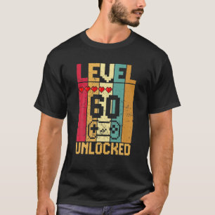 Camiseta Nivel 60 Desbloqueado Impresionante Videojuego 196