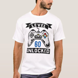 Camiseta Nivel 60 Video Gamer desbloqueado 60.º regalo de c