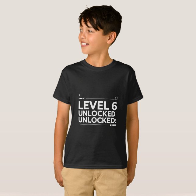 Camiseta Nivel 6 Desbloqueado (Anverso completo)