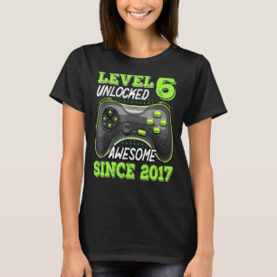 Camiseta Nivel 6 Desbloqueado desde el sexto juego de video