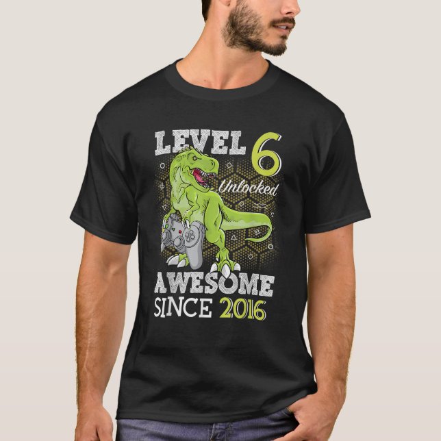 Camiseta Nivel 6 Desbloqueado Impresionante Desde 2016 Juga (Anverso)