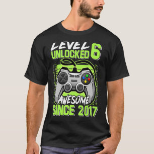 Camiseta Nivel 6 Desbloqueado Impresionante Desde 2017 Juga