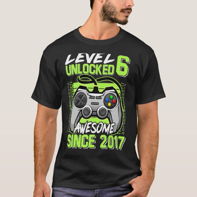 Camiseta Nivel 6 Desbloqueado Impresionante Desde 2017 Juga (Anverso)