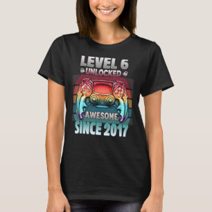 Camiseta Nivel 6 Desbloqueado Impresionante Desde 2017 Juga