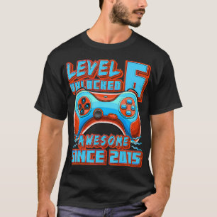 Camiseta Nivel 6 Desbloqueado Impresionante videojuego 2015