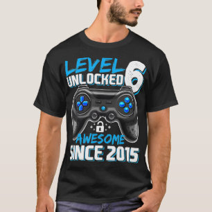 Camiseta Nivel 6 Desbloqueado Impresionante videojuego 2015