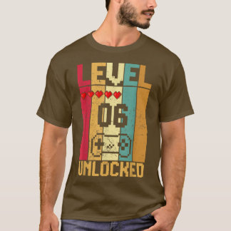 Camiseta Nivel 6 Desbloqueado Impresionante videojuego 2016