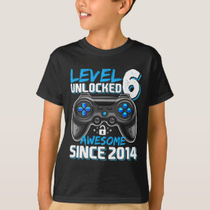 Camiseta Nivel 6 Desbloqueado Increíble Desde 2014 Videojue