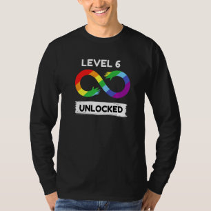 Camiseta Nivel 6 Desbloqueados Autism Awareness Aspergers N
