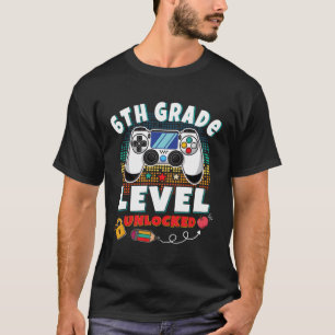 Camiseta Nivel 6 Grado Desbloqueado De Nuevo A La Escuela D