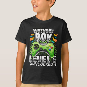 Camiseta Nivel 6 Juego de Video Desbloqueado 6Aniversario G