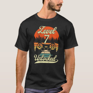 Camiseta Nivel 7 Desbloqueado Boya Him Bday Video Gamer 7Bi