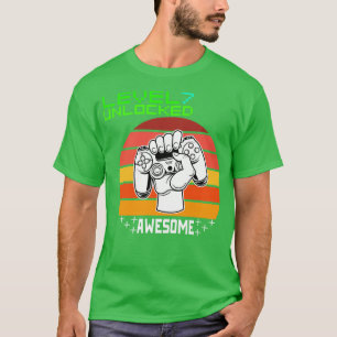Camiseta Nivel 7 Desbloqueado Impresionante Video Game 2014