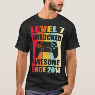 Camiseta Nivel 7 Desbloqueado Impresionante Video Game 2014