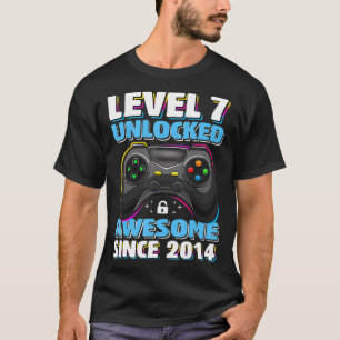 Camiseta Nivel 7 Desbloqueado Impresionante Video Game 2014