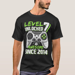 Camiseta Nivel 7 Desbloqueado Impresionante Video Game 2014