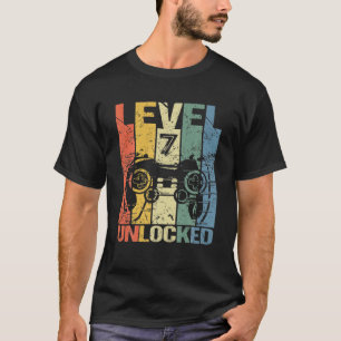 Camiseta Nivel 7 Desbloqueado Impresionante Videojuego 2015