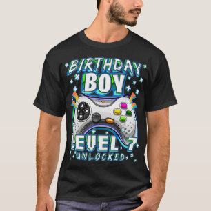 Camiseta Nivel 7 Videojuego desbloqueado 7º Jugador de cump
