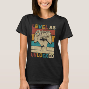 Camiseta Nivel 88 Desbloqueado Jugador de 88 años de edad 8