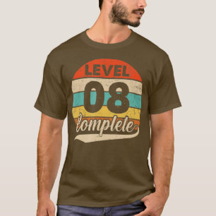 Camiseta Nivel 8 Complete el octavo aniversario Boda para é