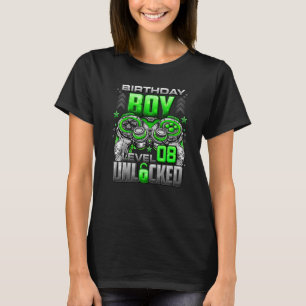 Camiseta Nivel 8 Desbloqueado desde 2014 8º cumpleaños G