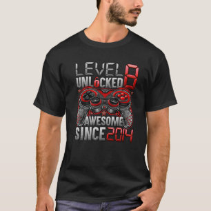 Camiseta Nivel 8 Desbloqueado Impresionante Desde 2014 Octa