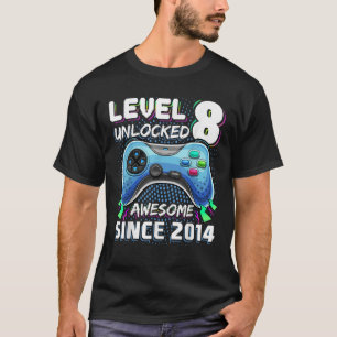 Camiseta Nivel 8 Desbloqueado Impresionante Video Game 2014