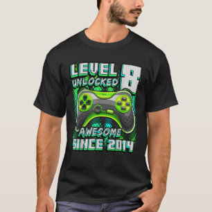Camiseta Nivel 8 Desbloqueado Impresionante Video Game 2014