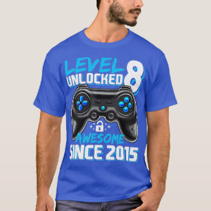 Camiseta Nivel 8 Desbloqueado Impresionante Video Game 2015