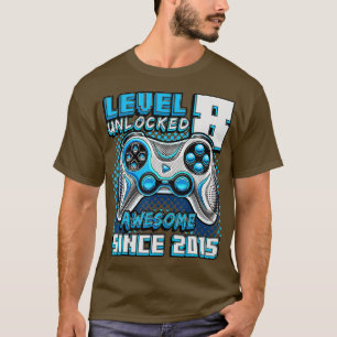 Camiseta Nivel 8 Desbloqueado Impresionante Video Game 2015