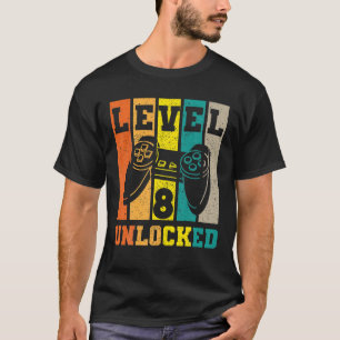 Camiseta Nivel 8 Desbloqueado Impresionante Videojuego 2013