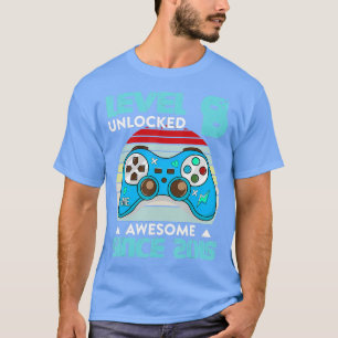 Camiseta Nivel 8 Desde 2015 Control de videojuegos de 8 año