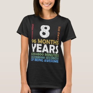 Camiseta Nivel 8 Juego de Video Desbloqueado 8Aniversario d