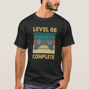 Camiseta Nivel 8 Jugador De Vídeo Completo - 8º Anivers Bod