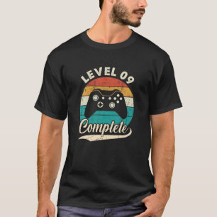 Camiseta Nivel 9 Completo - Noveno Aniversario Boda Para Él
