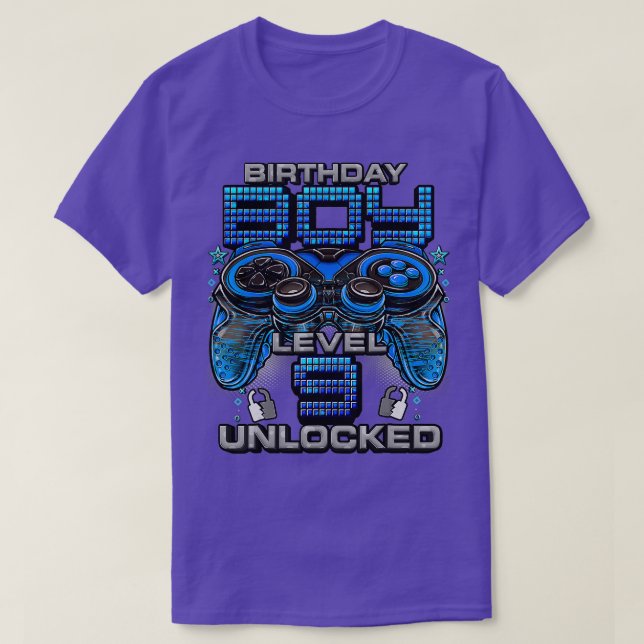 Camiseta Nivel 9 Desbloqueado desde 2014 Noveno Cumpleaños  (Diseño del anverso)
