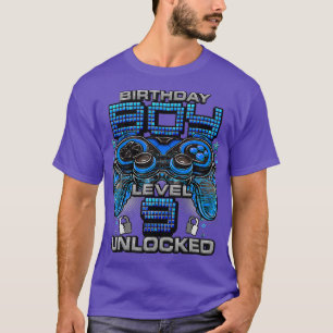 Camiseta Nivel 9 Desbloqueado desde 2014 Noveno Cumpleaños