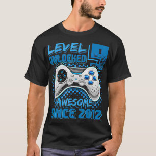 Camiseta Nivel 9 Desbloqueado Impresionante Juego de Video