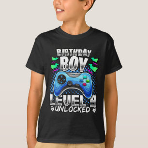 Camiseta Nivel 9 Desbloqueado Videojuego Cumpleaños 9 Gif p