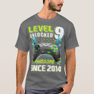 Camiseta Nivel 9 Desbloqueados Impresionante videojuego 201