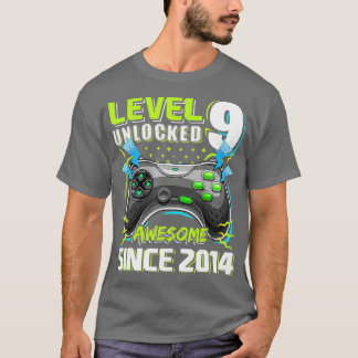 Camiseta Nivel 9 Desbloqueados Impresionante videojuego 201