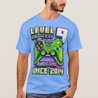 Camiseta Nivel 9 Desbloqueados Impresionante videojuego 201